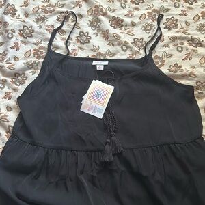 Long flowy black dress